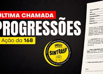 Sintrasp realiza última chamada para Professores enviarem termo de conferência das Progressões até 25 de maio