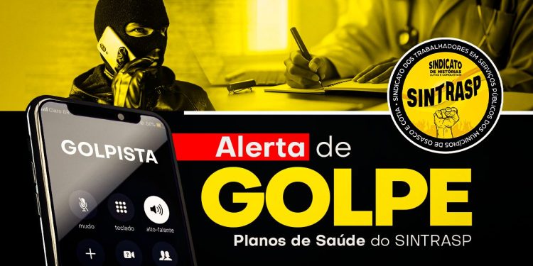 Criminosos passam informações falsas sobre os Planos de Saúde do Sintrasp. Em caso de dúvidas, nos procure e não caia em golpes!