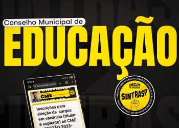 Sintrasp abre inscrições para eleição de cargos em vacância (titular e suplente) ao CME – GESTÃO 2023-2026. Participe!