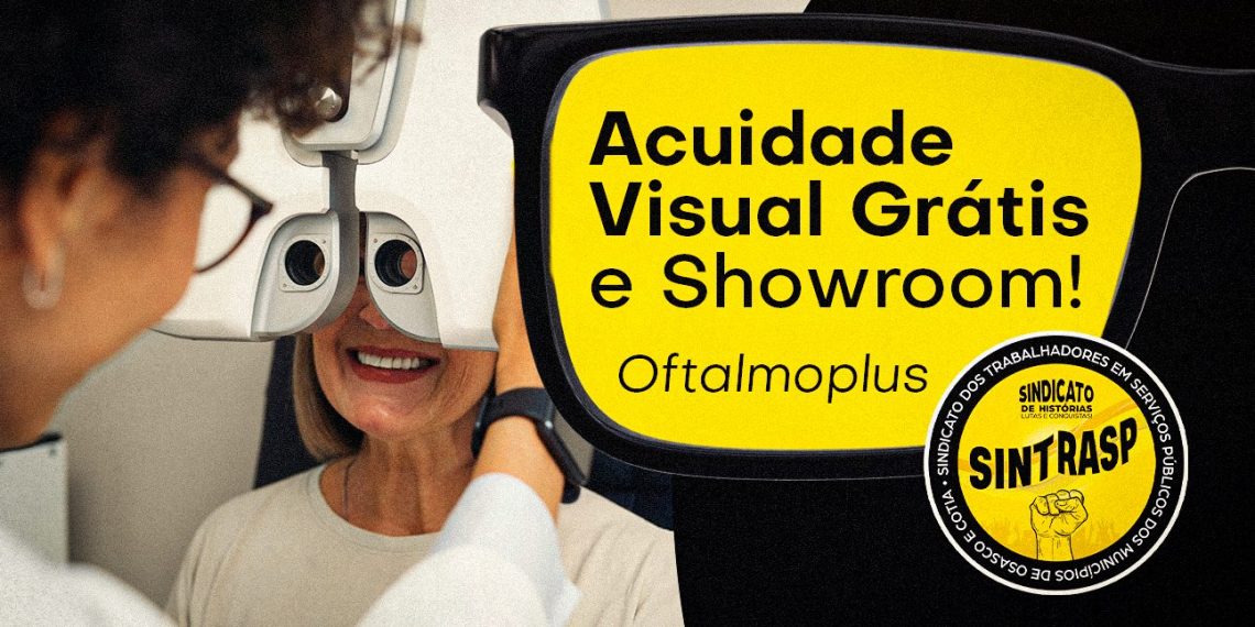 OftalmoPlus oferece exame de Acuidade Visual grátis e Showroom na próxima quinta, 11 de setembro, na subsede Cotia