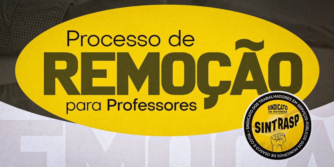 Processo de Remoção | Sintrasp disponibiliza cronograma para os Professores. Prazo para envio de documentos inicia dia 11 de setembro