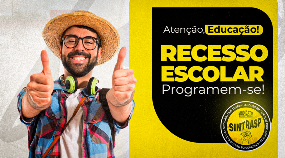 Prefeitura de Osasco divulga Portaria sobre recesso escolar de dezembro. Sintrasp esclarece detalhes!