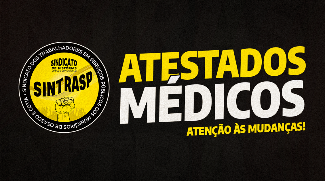 Atestados Médicos | A partir do dia 14 de dezembro, TODOS deverão ser enviados exclusivamente via Portal do Servidor