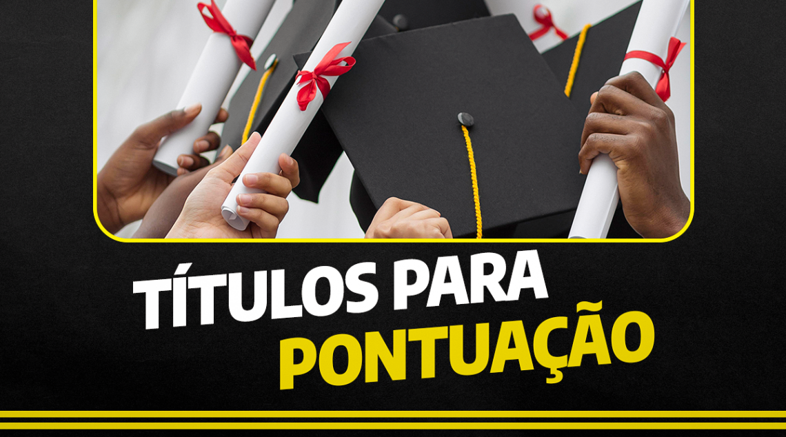 Atenção ao prazo, Professores! | Apresentação dos Títulos para pontuação vai até 10 de julho