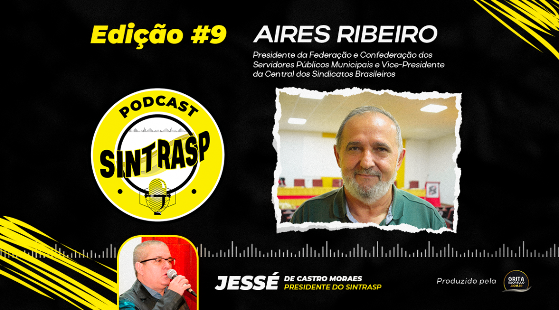 Aires Ribeiro, importante líder do sindicalismo nacional, estará conosco na próxima terça, dia 31/10, às 19 horas