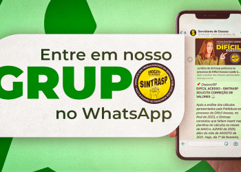 Faça parte do grupo oficial do Sintrasp no WhatsApp. É rápido e prático!