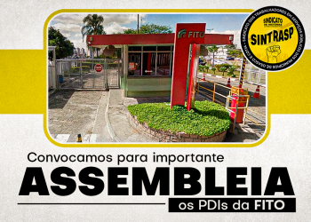 Convocamos as PDIs da FITO para importante assembleia, dia 24 de abril, às 17 horas. PARTICIPE!