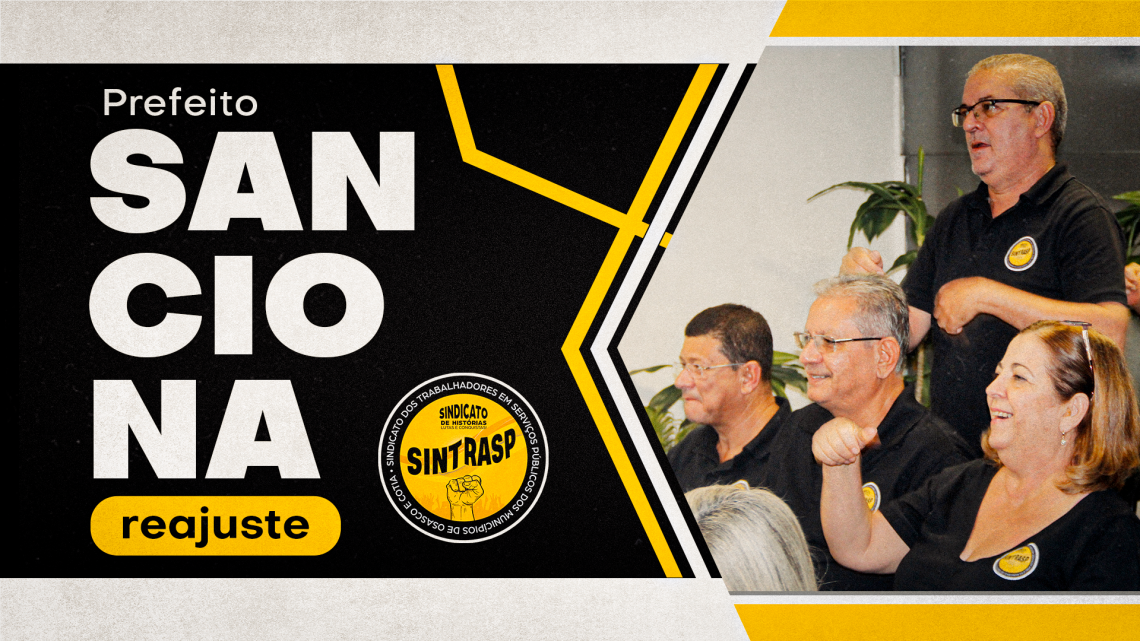 AGORA É LEI | Reajuste salarial dos Servidores de Osasco foi sancionado e publicado no IOMO