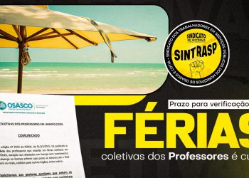 Atenção, Professores | Prazo para verificação das Férias Coletivas de janeiro de 2026 encerra dia 8 de dezembro