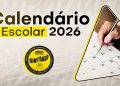 Calendário Escolar 2026 | Confira o cronograma do ano letivo. Um excelente ano aos profissionais da Educação!