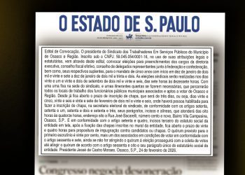Sintrasp abre inscrições para chapas e convoca os Servidores para as eleições. A participação coletiva é fundamental!