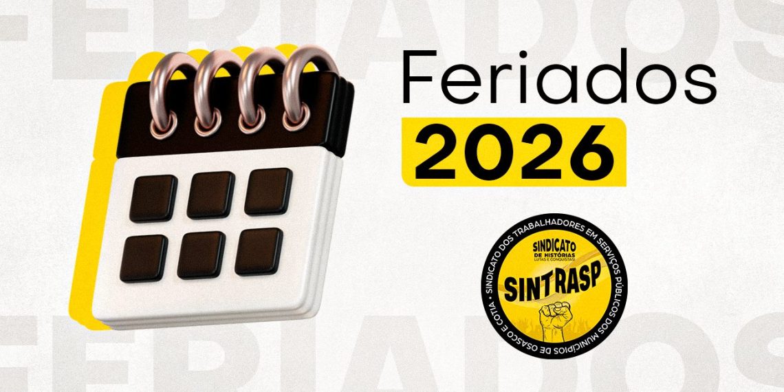 Expediente 2026 | Confira os feriados e pontos facultativos da cidade de Osasco