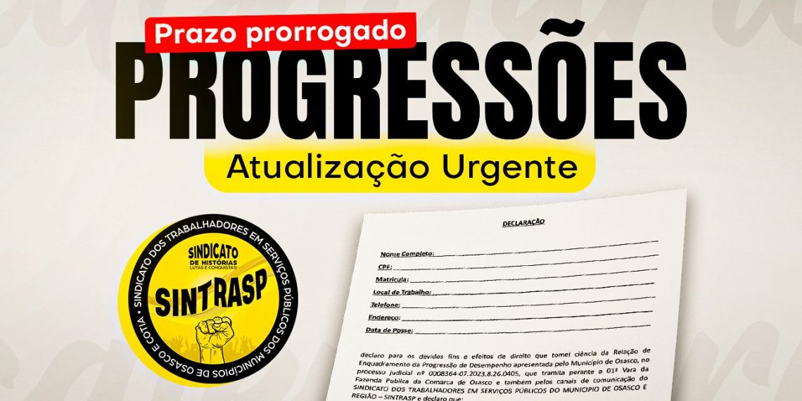PROFESSORES: todos devem imprimir, preencher e assinar o termo conferência das Progressões (Lei nº 168) – Prazo é até 18/5